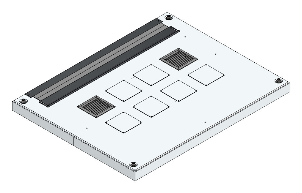 Lüftungsdachblech + TH + kpl.