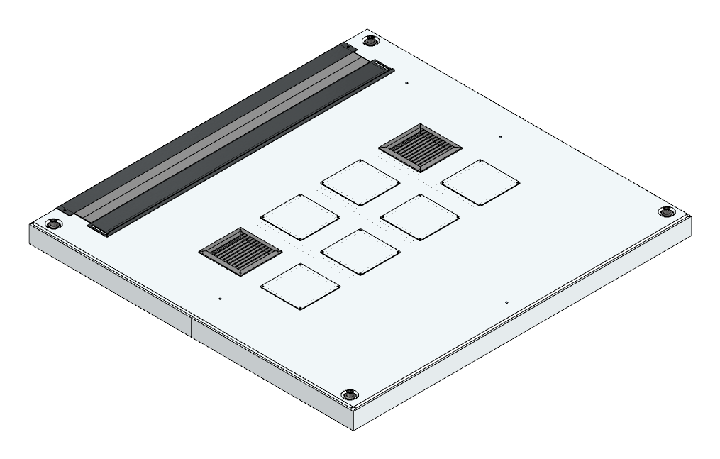 Lüftungsdachblech + TH + kpl.